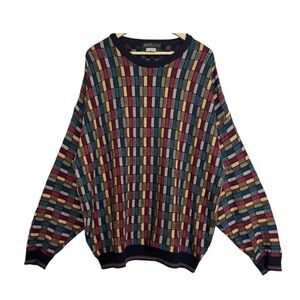 VTG 90s Tosani Coogi/Cosby Style Knit Textured Sweater Hip Hop Mens 2XL Canada